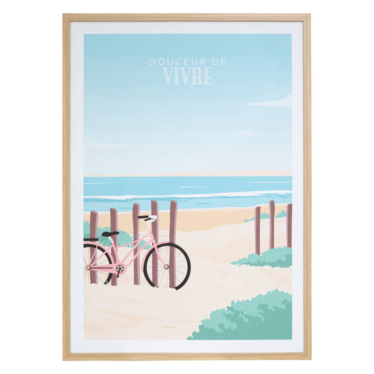 Atmosphera - Affiche encadrée & sous-verre Douceur de Vivre 50 x 70 cm - Image 1