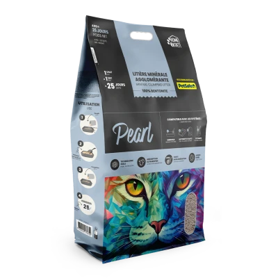 Litière agglomérante Pearl - 400% - 10L