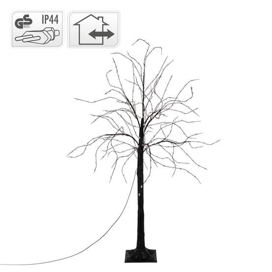 Arbre de Noël décoratif 120 cm avec 480 LED blanc chaud branches flexibles IP44 - Image 3
