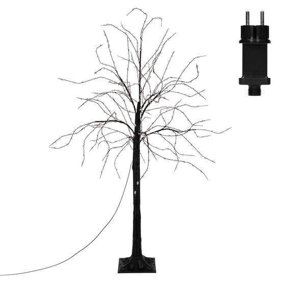 Arbre de Noël décoratif 120 cm avec 480 LED blanc chaud branches flexibles IP44 - Image 2