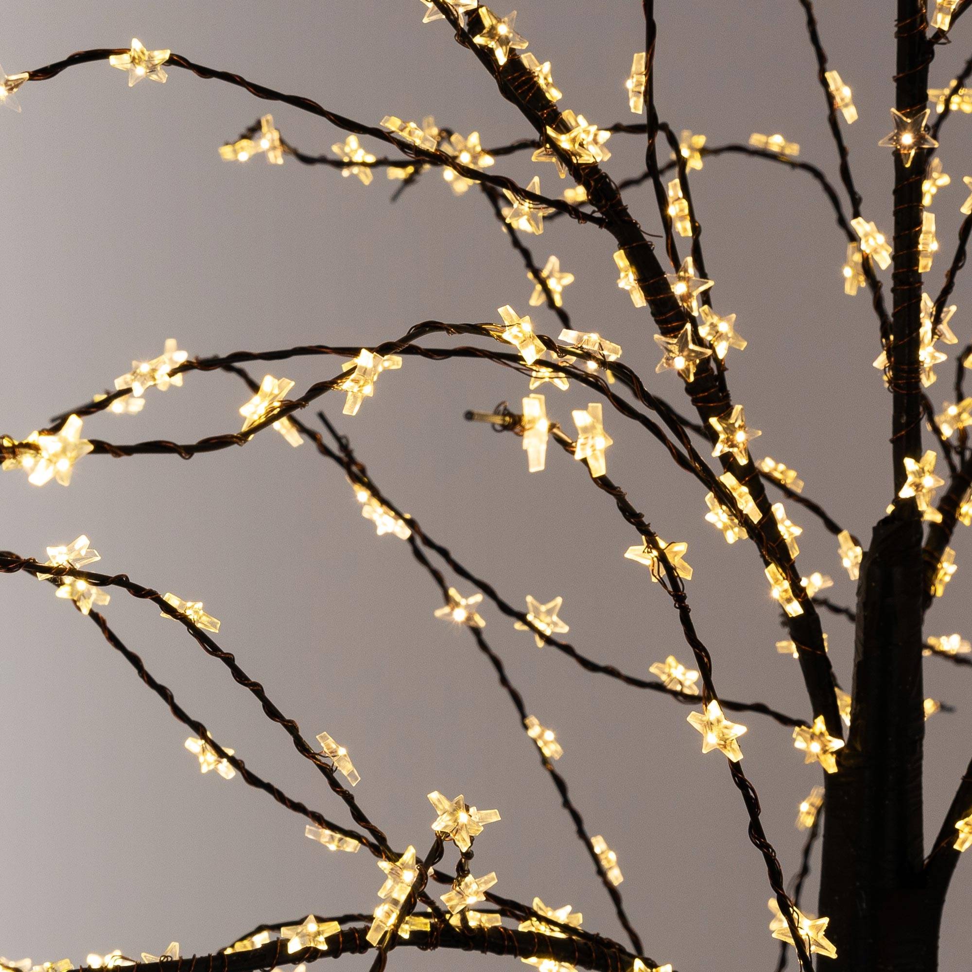 Arbre de Noël décoratif 120 cm avec 480 LED blanc chaud branches flexibles IP44 - Image 5