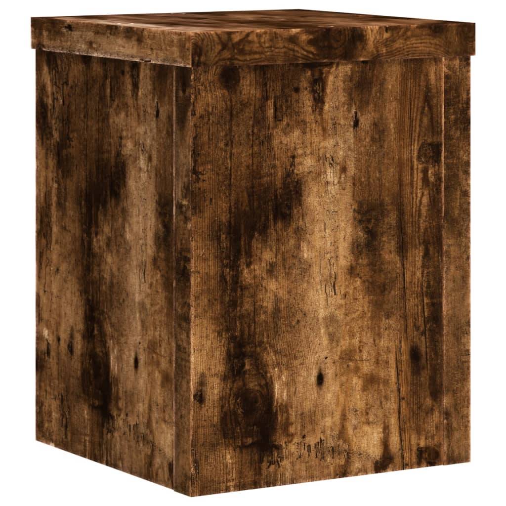 Supports pour plantes meuble fleurs lot de 2 bois d'ingénierie marron - Image 5