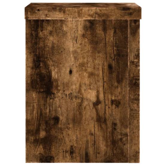Supports pour plantes meuble fleurs lot de 2 bois d'ingénierie marron - Image 3
