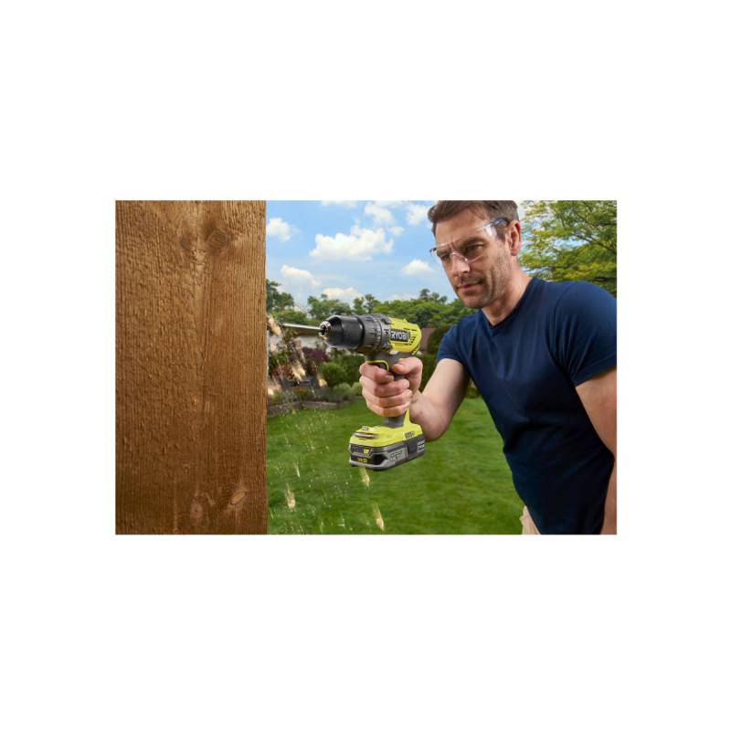 Ryobi - Perceuse-visseuse à percussion RYOBI 2 vitesses 18V ONEPLUS - Batteries LithiumPlus 2x 2,0 Ah R18PD3-220S - Image 2