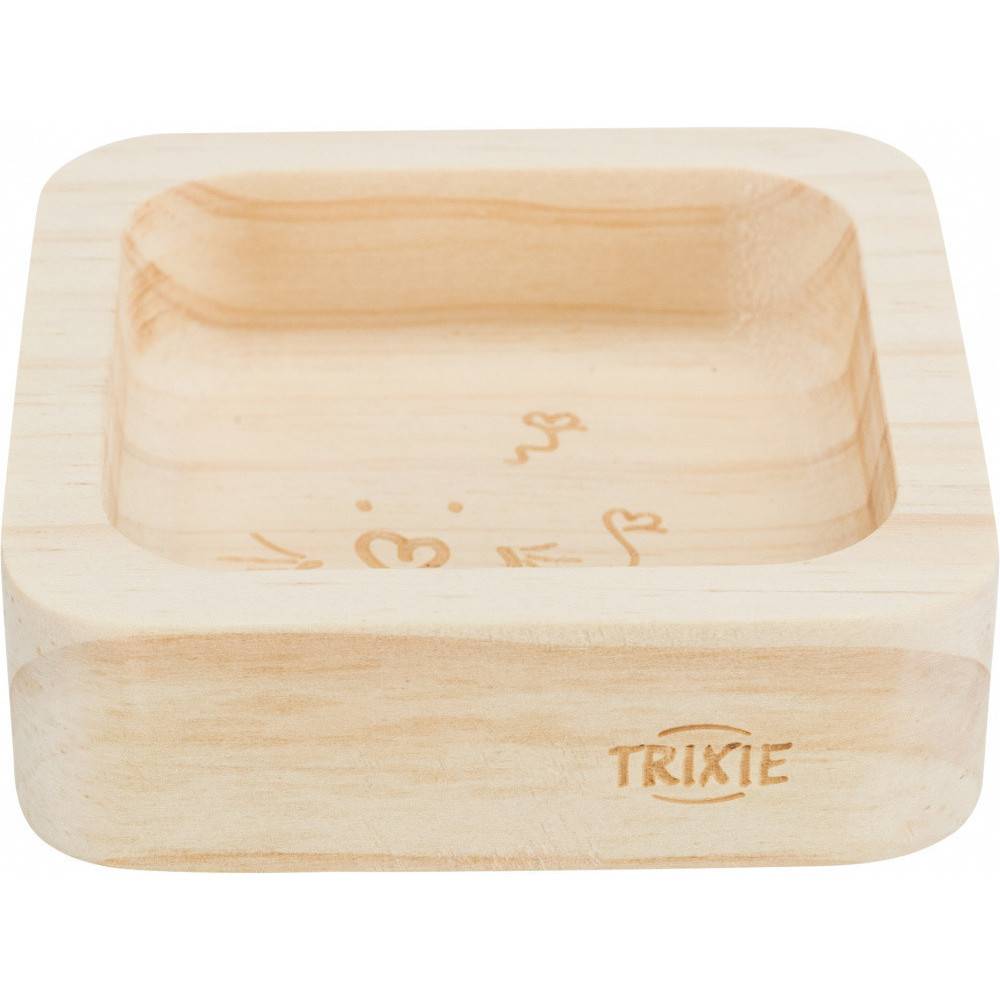 Trixie - Trixie - Bol en bois de 60 ml,  8 x 8 cm pour rongeurs - Image 1