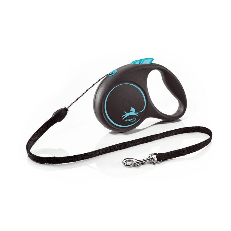 Flexi - Laisse Black Design S Cord 5m black/ blue  FU12C5-251-S-CHBL Flexi - Image 1