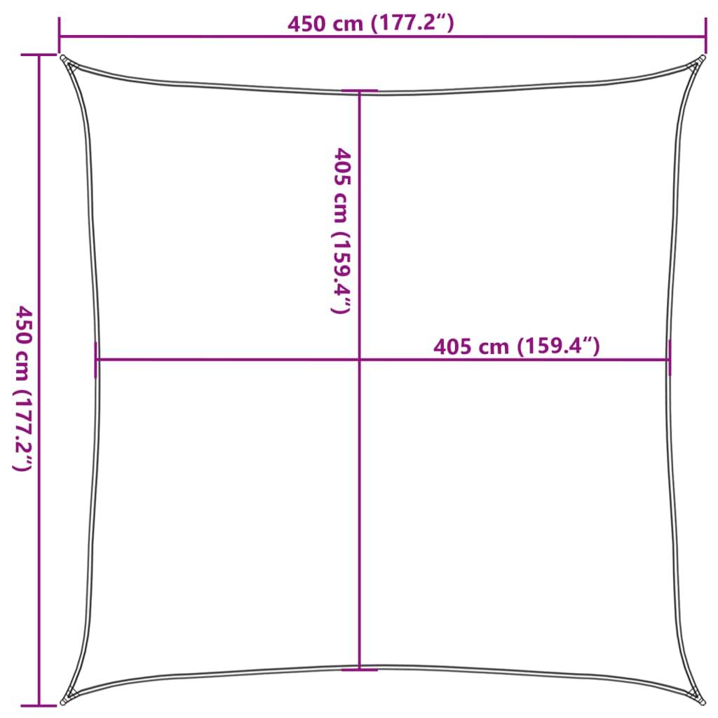 Voile d'ombrage PEHD Blanc 4,5 x 4,5 x 4,5 cm - PANGIVO - Image 10