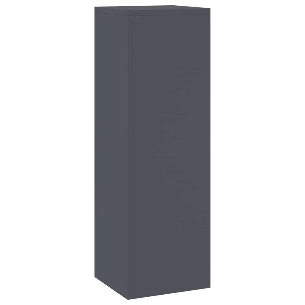Helloshop26 - Lot de 2 supports de plantes en acier 24 x 24 x 75 cm design moderne extérieur polyvalent en acier anthracite - Image 2