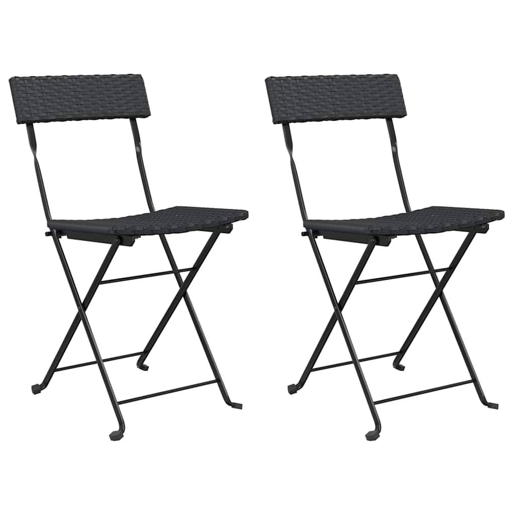 Chaise bois composite 2 places rotin noir 40 x 45 x 79 cm - Prolenta premium p362.9