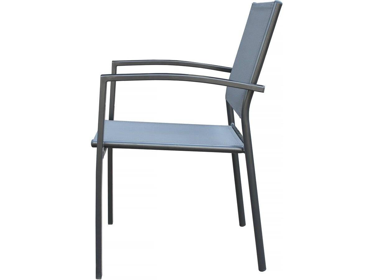 Habitat Et Jardin - Lot De 2 Chaises De Jardin En Aluminium "lyraya" - Anthracite -habitat Et Jardin - Image 4