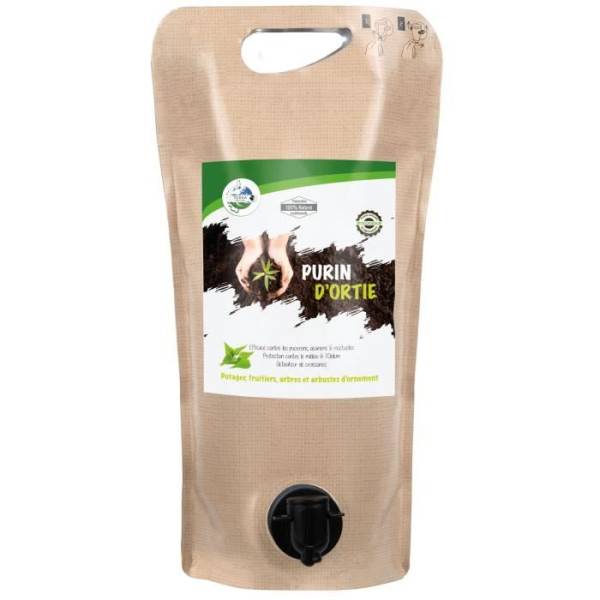 Terra Nostra Purin D'ortie - Pouch 2l Concentré - Préparation 100% Naturelle - Utilisable En Agriculture Biologique - Image 1