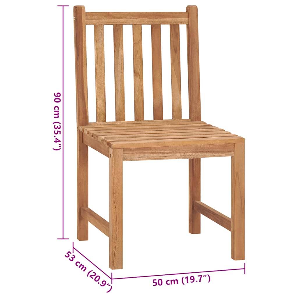 PANGIVO - Chaise de jardin bois teck rouge 50 x 53 x 90 cm - PANGIVO - Image 10