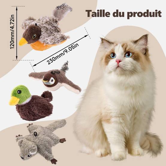 Oiseau Volant pour Chat Jouet, Jouet Chat Interactif - Image 4