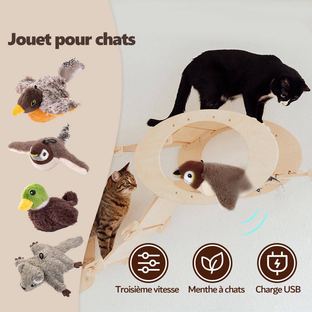 Oiseau Volant pour Chat Jouet, Jouet Chat Interactif - Image 2