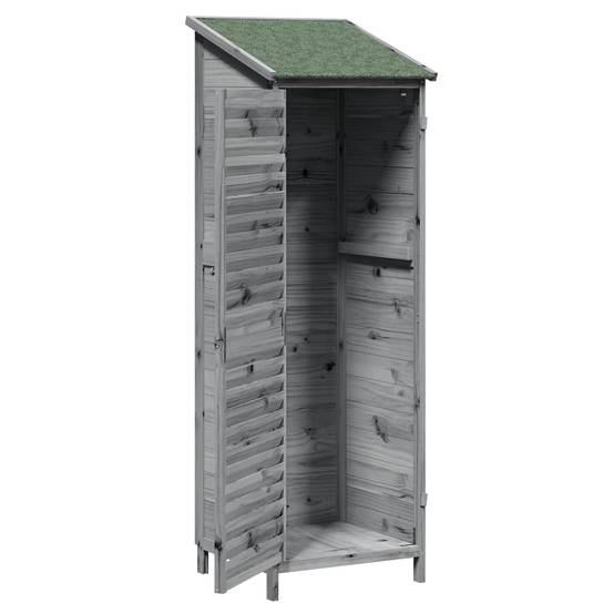 PANGIVO - Abri de jardin bois de sapin gris 59 x 56 x 176 cm - PANGIVO - Image 4