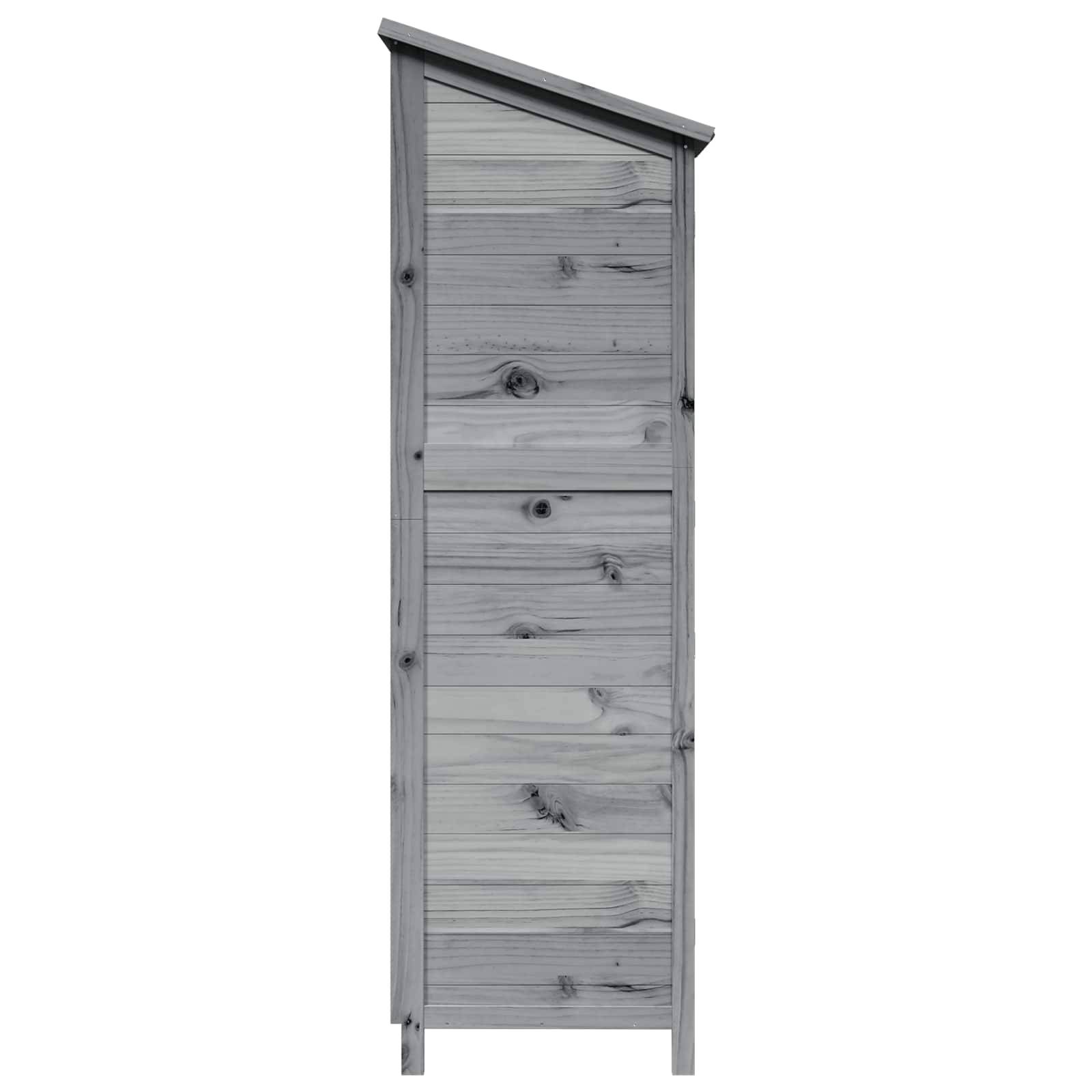 PANGIVO - Abri de jardin bois de sapin gris 59 x 56 x 176 cm - PANGIVO - Image 6