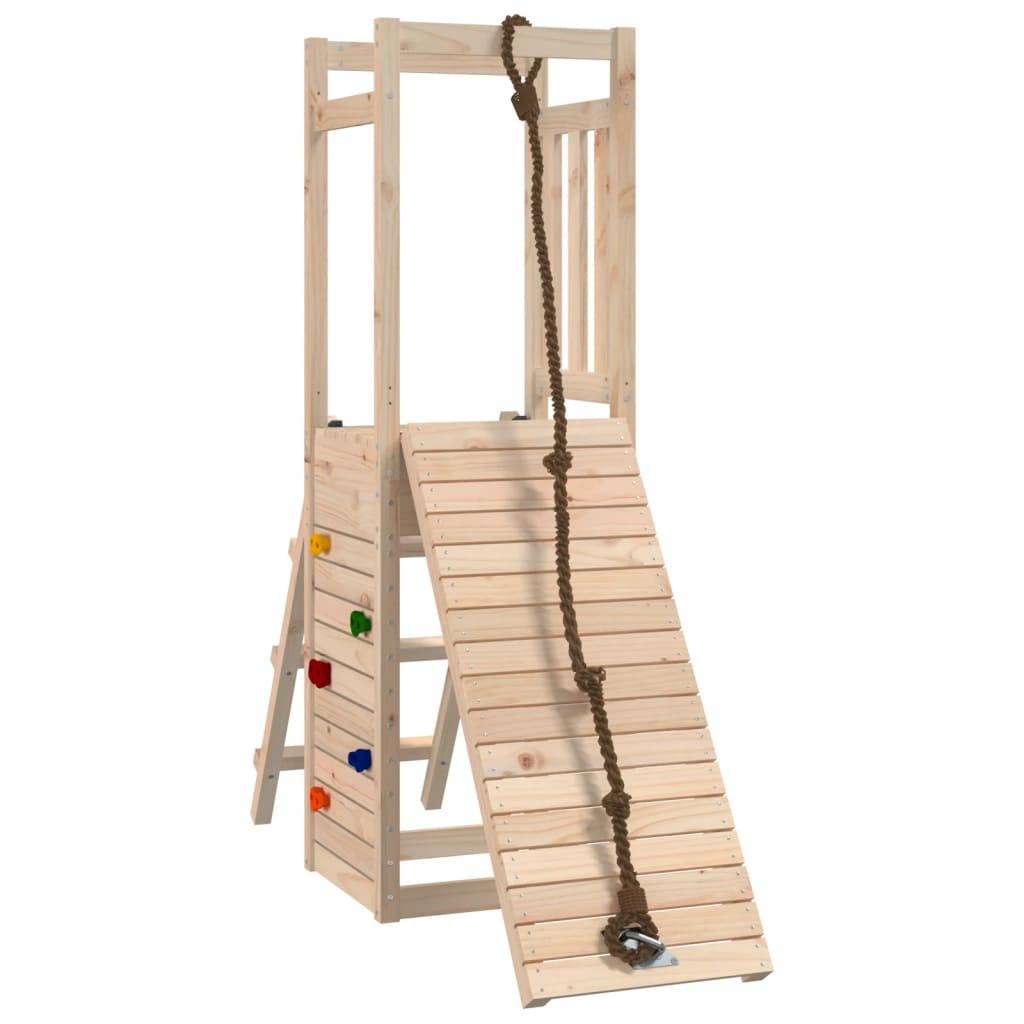 Helloshop26 - Aire de jeux d'extérieur robuste escalade corde jeux jardin 161 x 46,5 x 169 cm bois de pin massif - Image 1