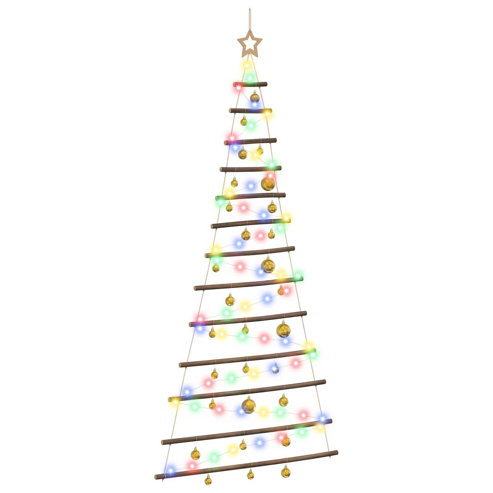 Vidaxl - Arbre de Noël suspendu avec boules 180 cm 100 LED Multicolore vidaXL 42050499 - Image 2