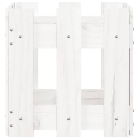 Prolenta Premium - Jardinière bois blanc 30 x 30 x 30 cm - Prolenta premium p315.9 - Image 5