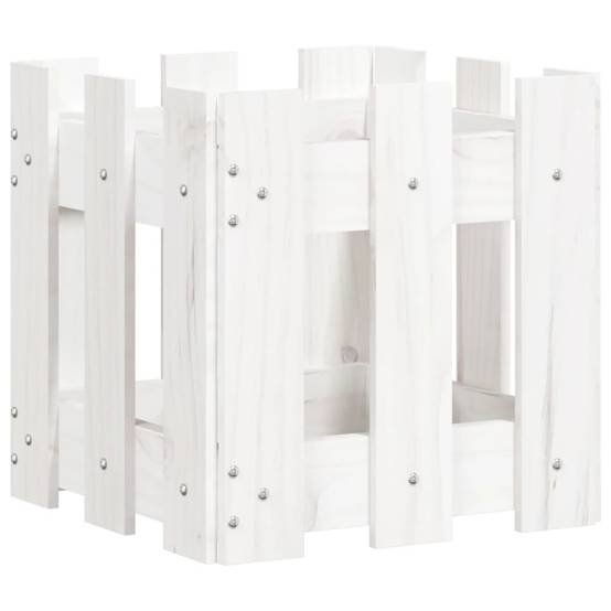 Prolenta Premium - Jardinière bois blanc 30 x 30 x 30 cm - Prolenta premium p315.9 - Image 4