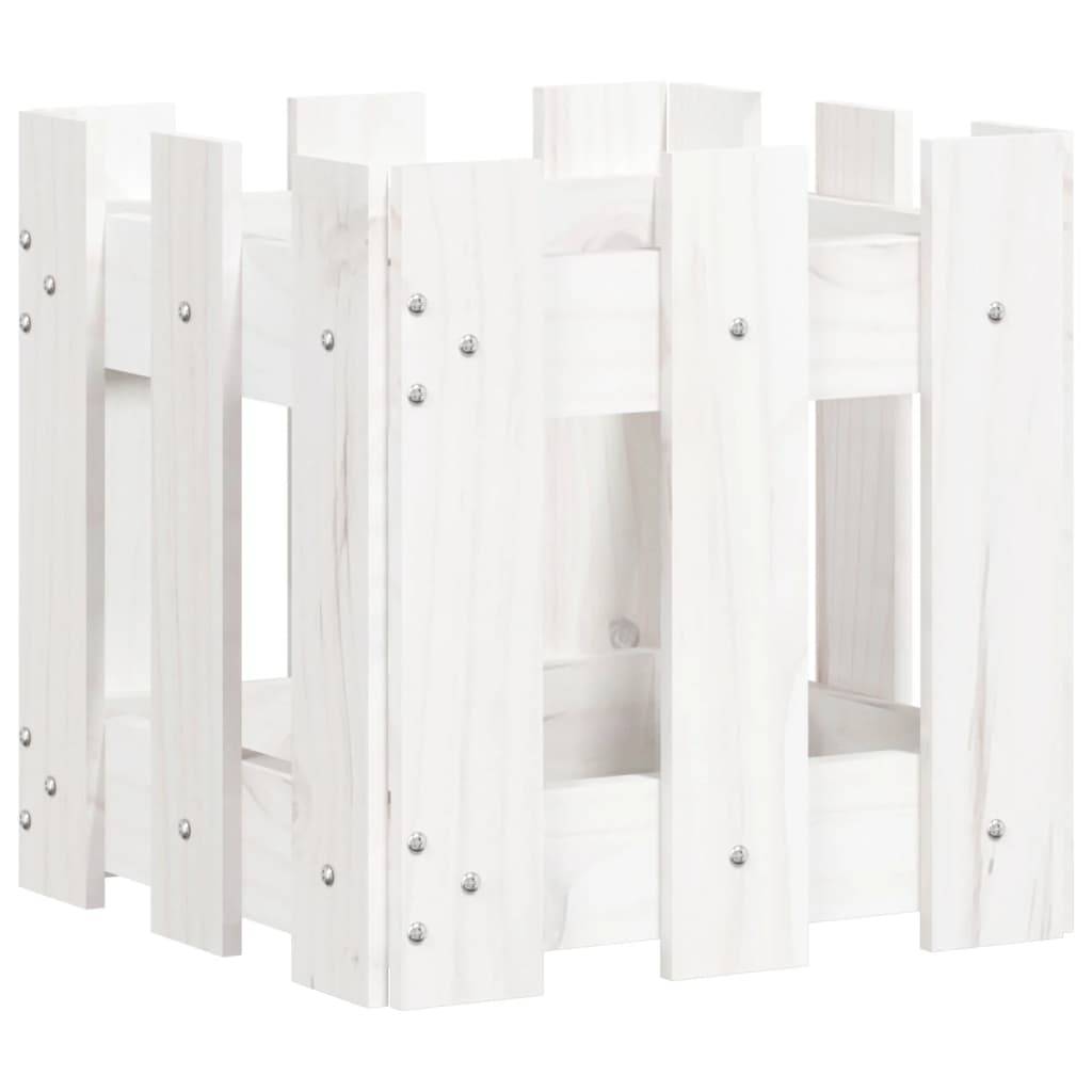 Prolenta Premium - Jardinière bois blanc  30 x 30 x 30 cm  - Prolenta premium p315.9 - Image 4