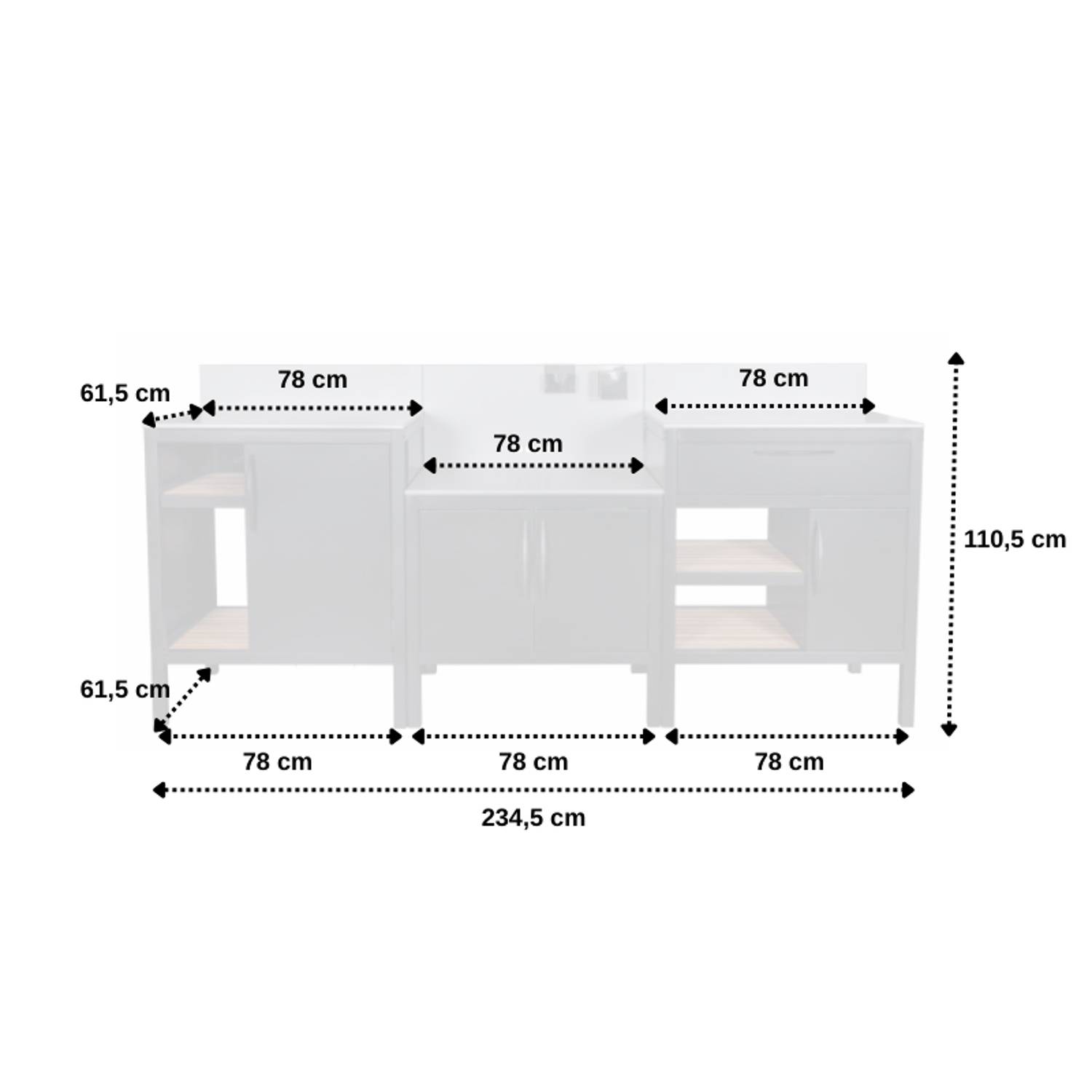 Somagic - Cuisine d'extérieur avec 3 modules - SOMAGIC - Image 6