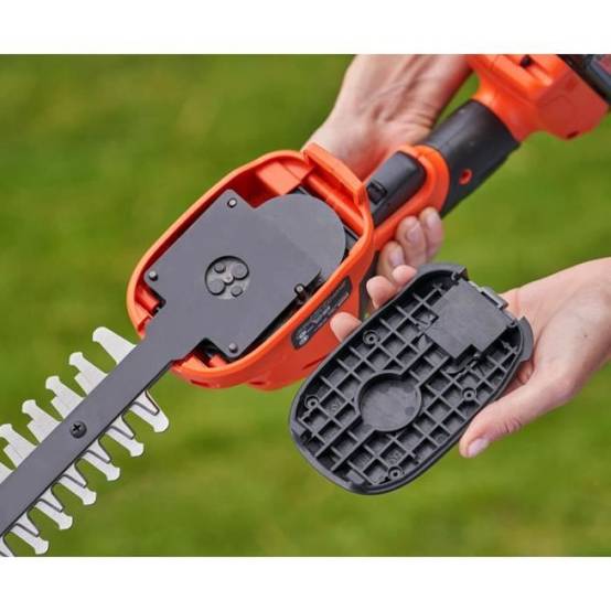 Sculpte-haies et cisaille a gazon sans fil + batterie 2Ah + chargeur - BLACK&DECKER - BCSS18D1-QW - 18V - Image 4