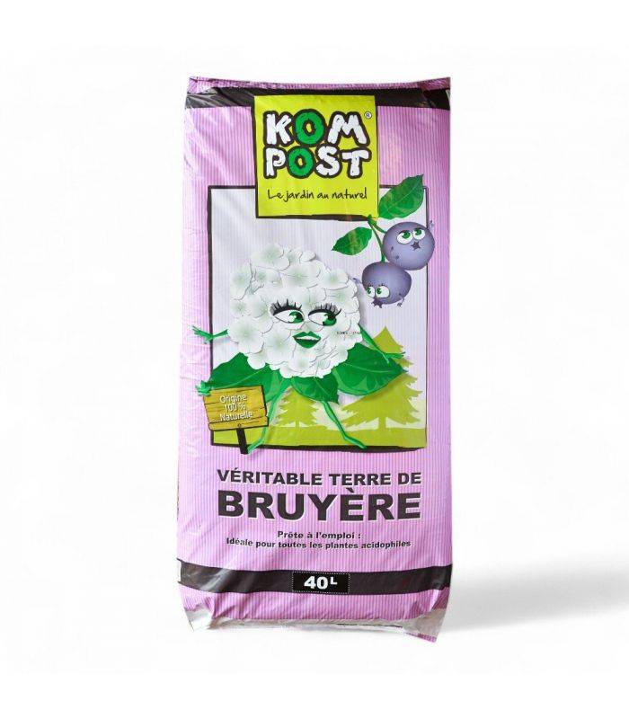 Terre de bruyère forestière pour plantation, sac de 40 litres - KOM14 - Image 1
