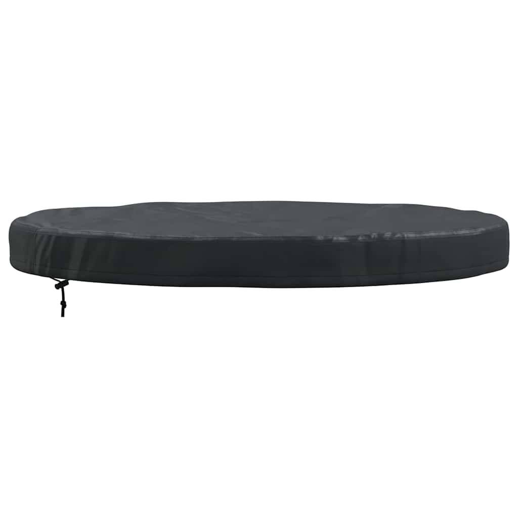 Housse pour Table d'Extérieur Tissu Oxford 210D Imperméable Protection Solaire Noir 112x112x10 cm – ComfortXL Outdoor Living - Image 2