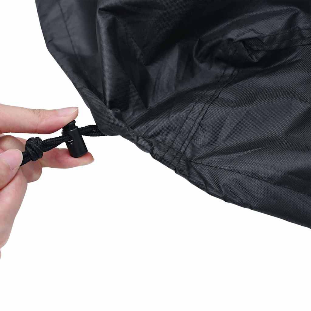 Housse pour Table d'Extérieur Tissu Oxford 210D Imperméable Protection Solaire Noir 112x112x10 cm – ComfortXL Outdoor Living - Image 5