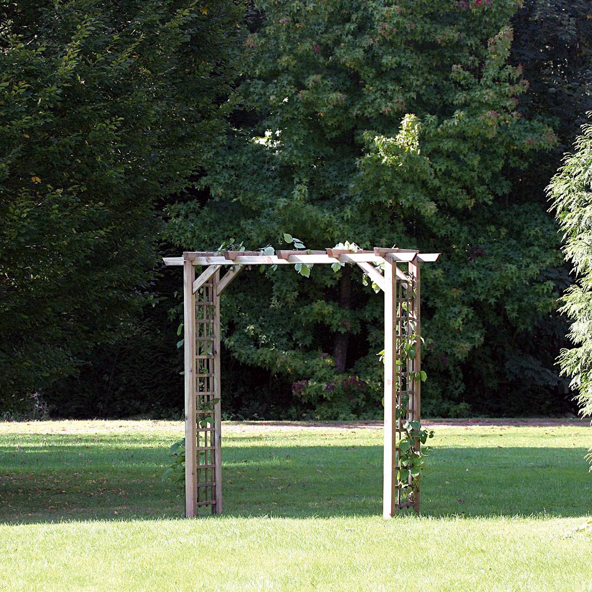 Arche jasmin droite + 4 supports poteaux à enfoncer - Cémonjardin - Image 3