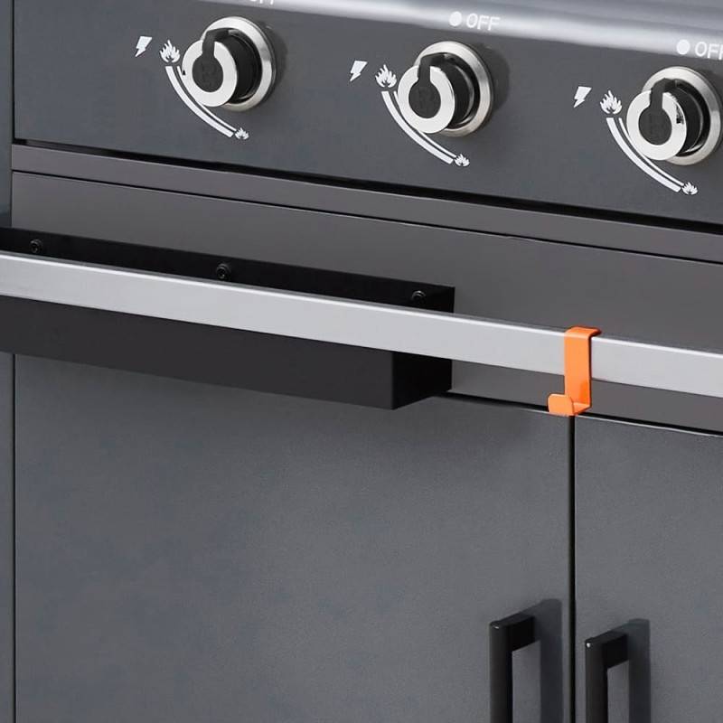 Plancha gaz Lola – BRASERO BY FAVEX – 4 brûleurs 9,6 kW – Plaque inox – 4 zones de cuisson – LONGTIME® - Image 10