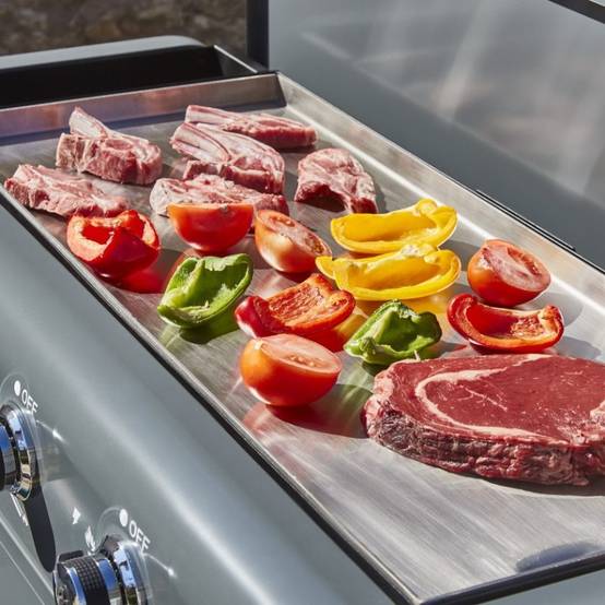 Plancha gaz Lola – BRASERO BY FAVEX – 4 brûleurs 9,6 kW – Plaque inox – 4 zones de cuisson – LONGTIME® - Image 5