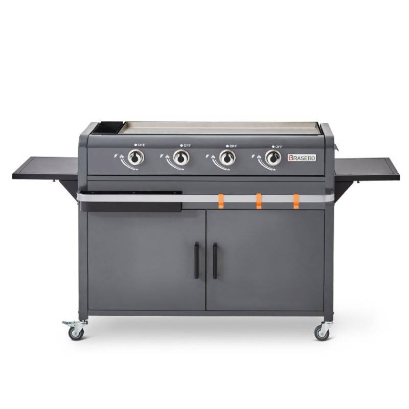 Plancha gaz Lola – BRASERO BY FAVEX – 4 brûleurs 9,6 kW – Plaque inox – 4 zones de cuisson – LONGTIME® - Image 3