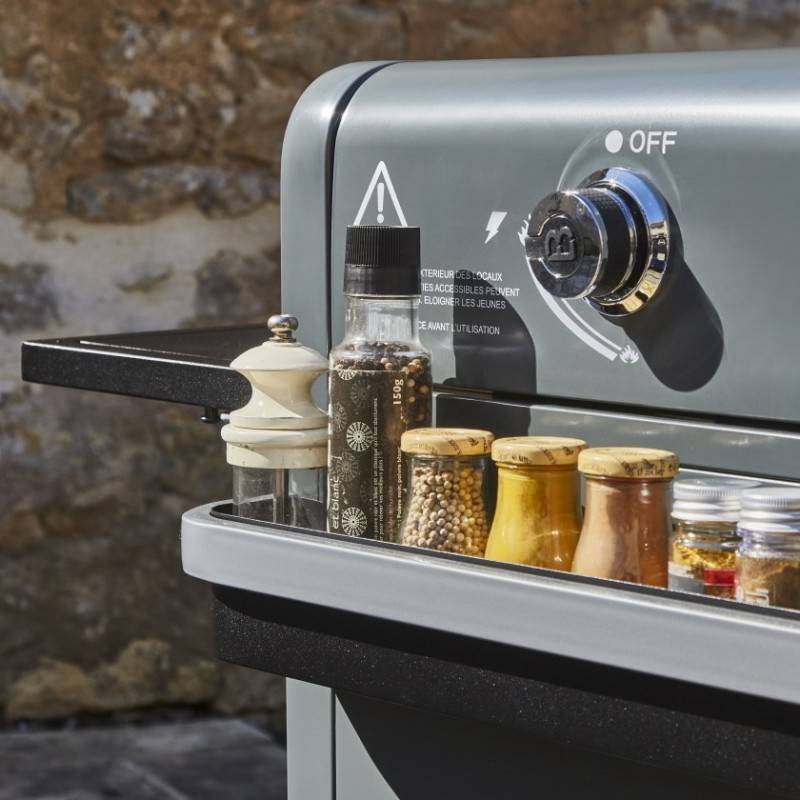 Plancha gaz Lola – BRASERO BY FAVEX – 4 brûleurs 9,6 kW – Plaque inox – 4 zones de cuisson – LONGTIME® - Image 7