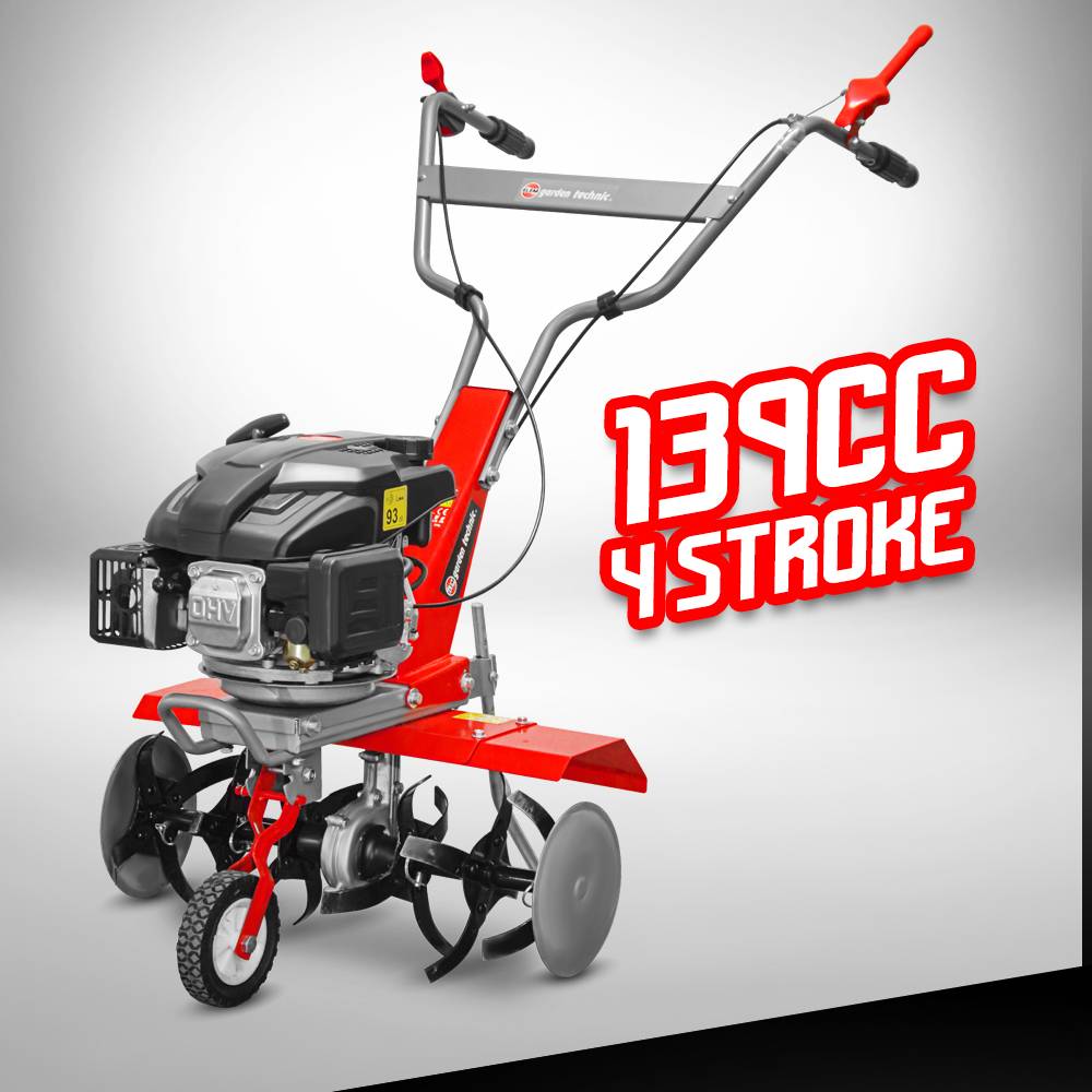 Elem Garden Technic - Motobineuse thermique 139CC - 6 fraises - 59 cm - Image 2