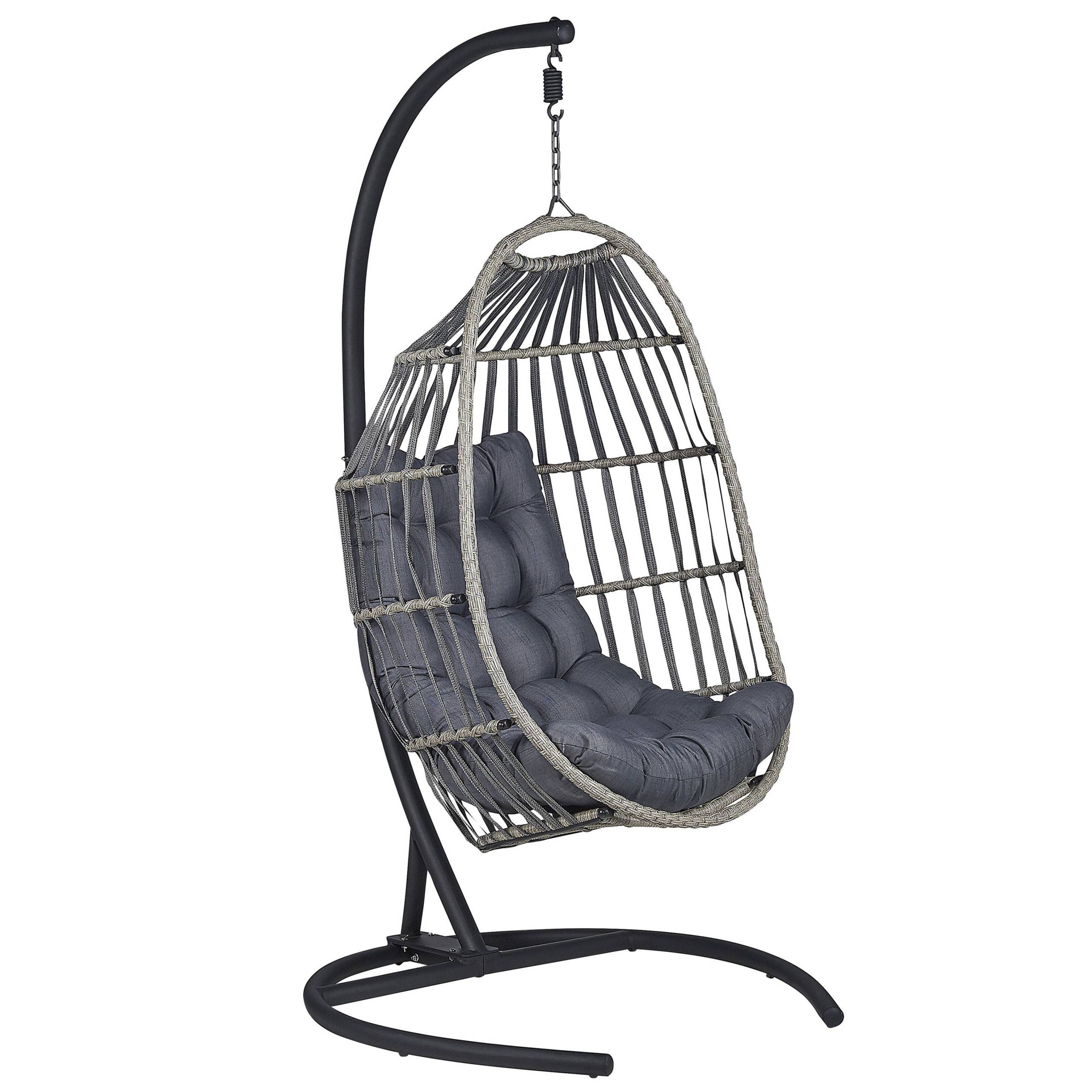 Beliani - Chaise porte-à-faux Tissu Gris foncé SESIA - Beliani - Image 2