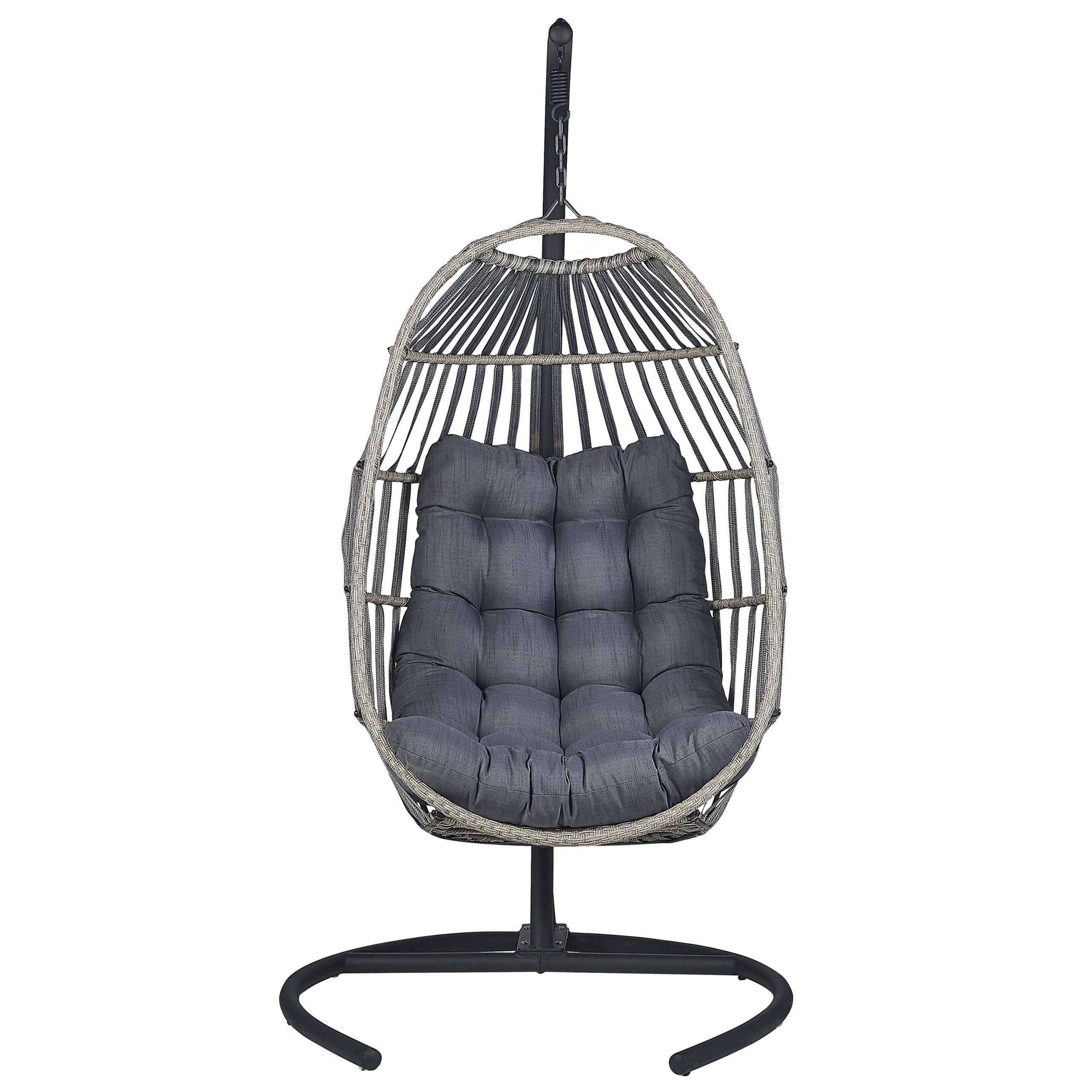 Beliani - Chaise porte-à-faux Tissu Gris foncé SESIA - Beliani - Image 4