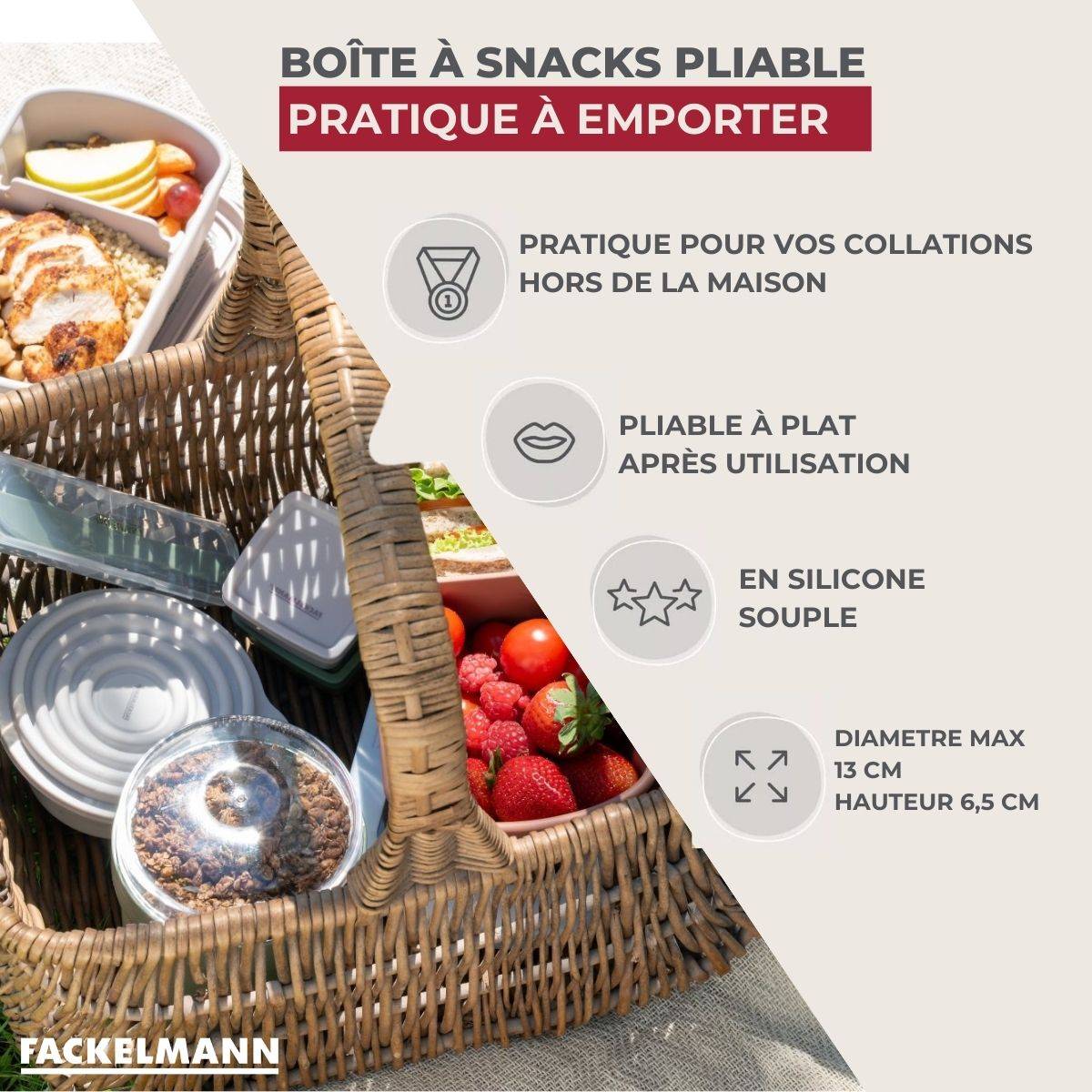 Lot de 2 boîtes hermétiques 13 cl avec 2 ustensiles de cuisine Fackelmann Storage - Image 3
