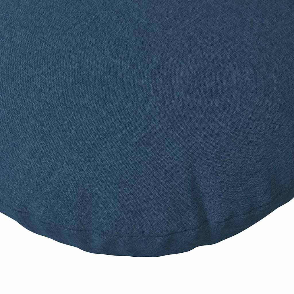 Jeu de 2 Grands Coussins Ronds Tissu Confortable pour Intérieur Design Bleu Ø 50 cm – ComfortXL Outdoor Living - Image 7