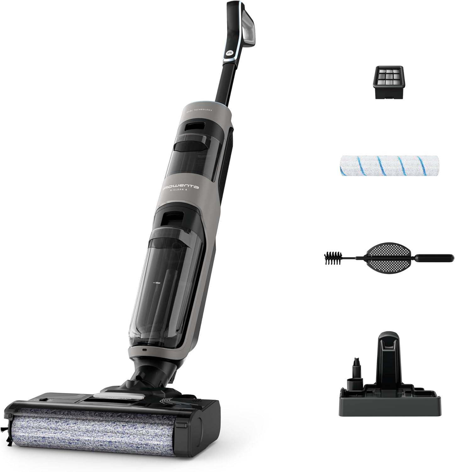 Aspirateur laveur sans fil 2-en-1 avec détection automatique