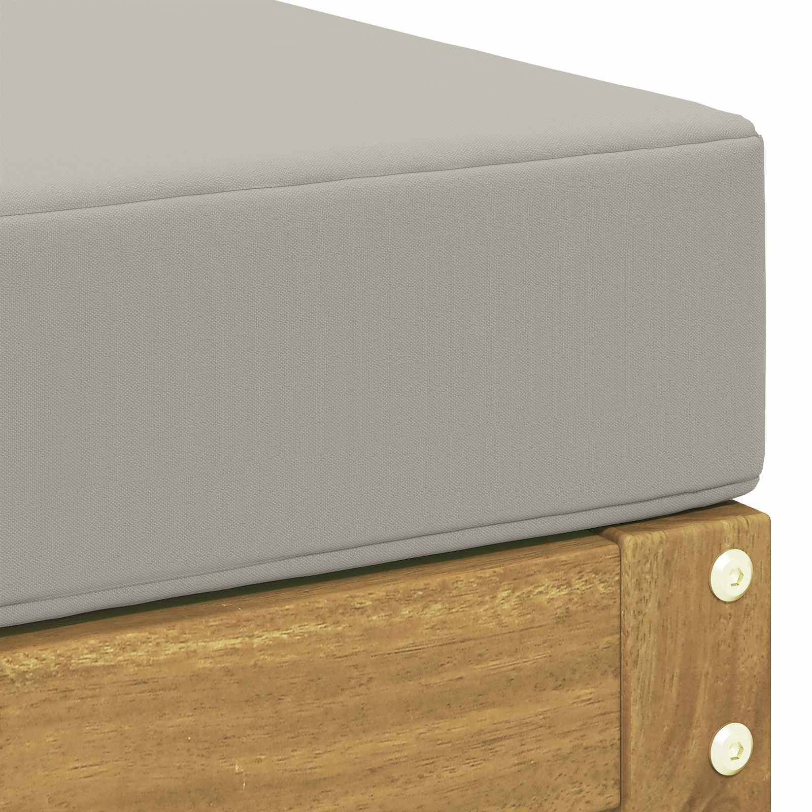 Vidaxl - Banc de Jardin Blanc 115 x 43 x 45 cm Bois d'Acacia Massif vidaXL 901693 - Image 6