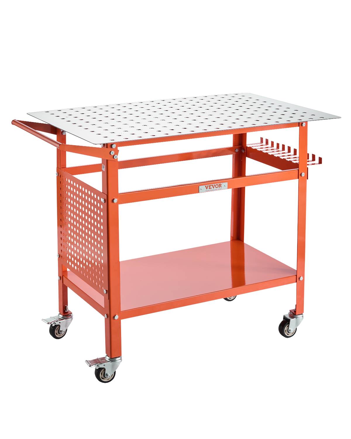 VEVOR Table soudure 1016x609,6 mm, acier mobile, charge 363 kg, 4 roues. - Image 1