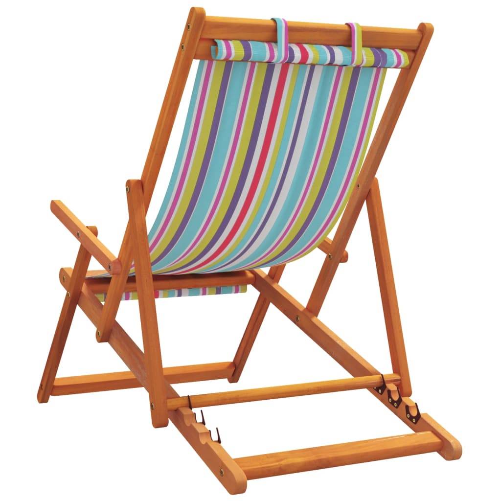 Chaises de plage pliables multicolore tissu 60 x 112/119/127 x 81/88,5/95 cm - PANGIVO - Image 6