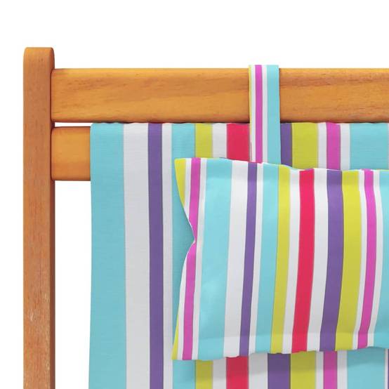 Chaises de plage pliables multicolore tissu 60 x 112/119/127 x 81/88,5/95 cm - PANGIVO - Image 8