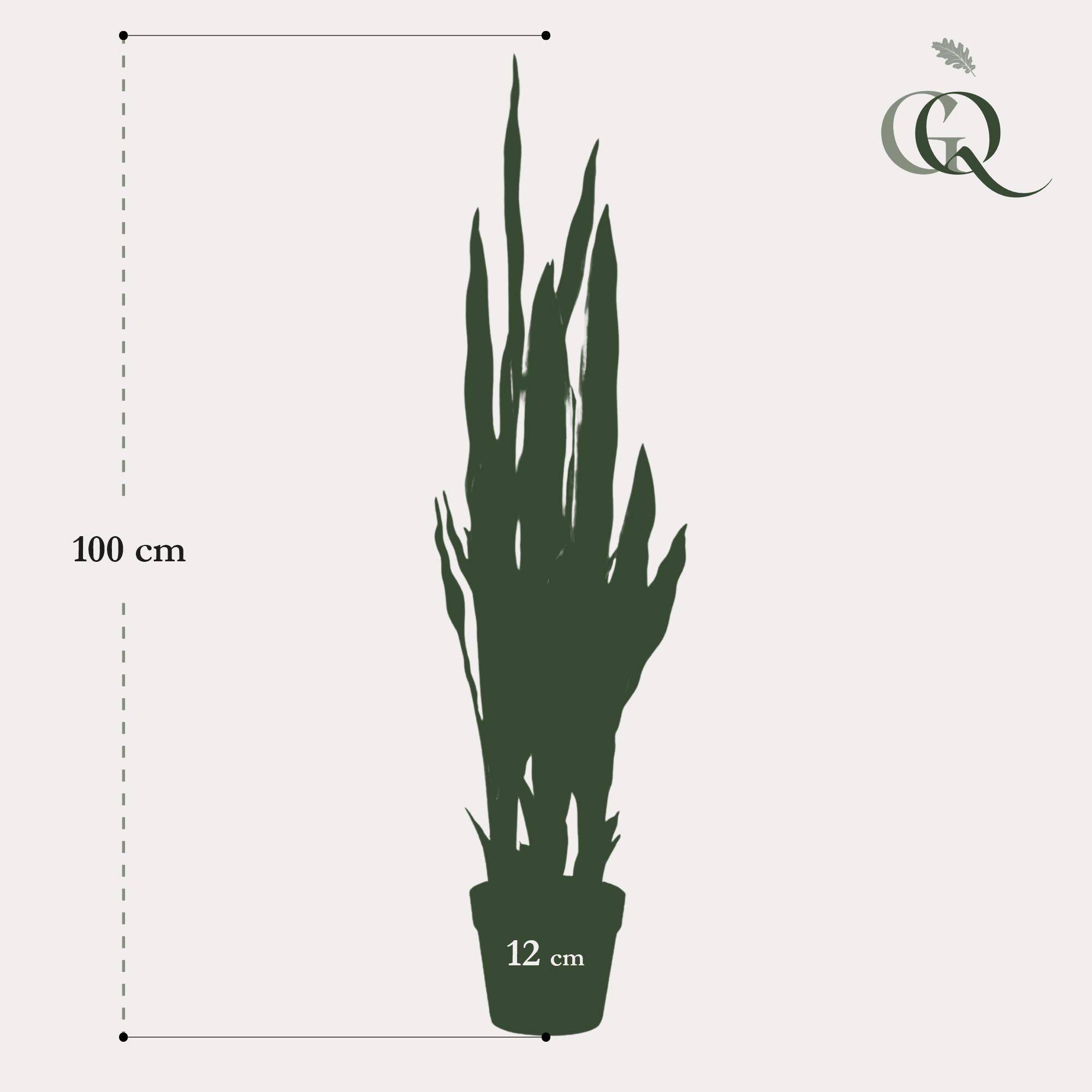 La Green Touch - Sanseveria Trifasciata plante artificielle - h97cm, Ø12cm- La Green Touch - Image 4
