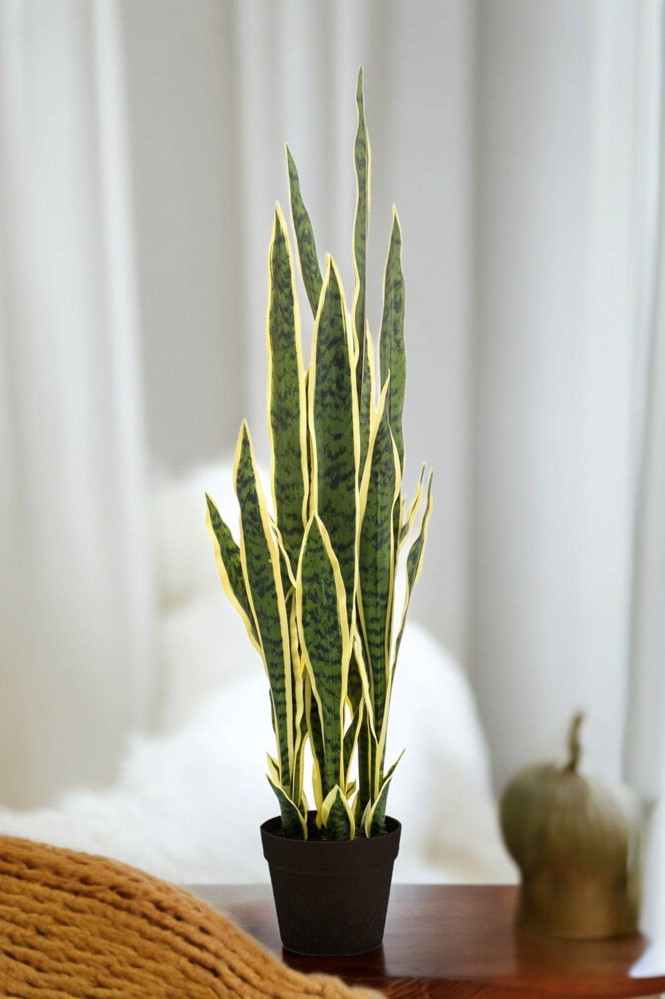 La Green Touch - Sanseveria Trifasciata plante artificielle - h97cm, Ø12cm- La Green Touch - Image 1
