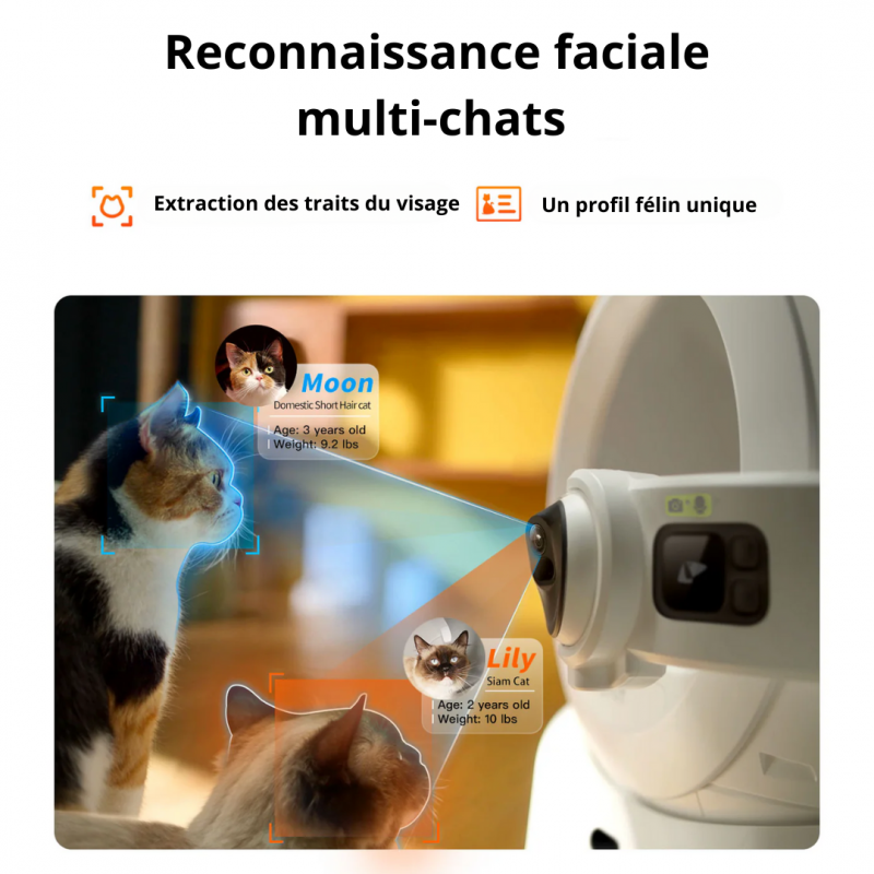 Petkit - Robot litière autonettoyante avec caméra Purobot Ultra Robot HD, IA intégrée et application mobile – Petkit - Image 5