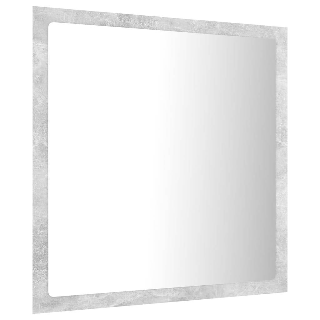 Miroir à led de salle de bain 40 x 8,5 x 37 cm acrylique gris - Image 4