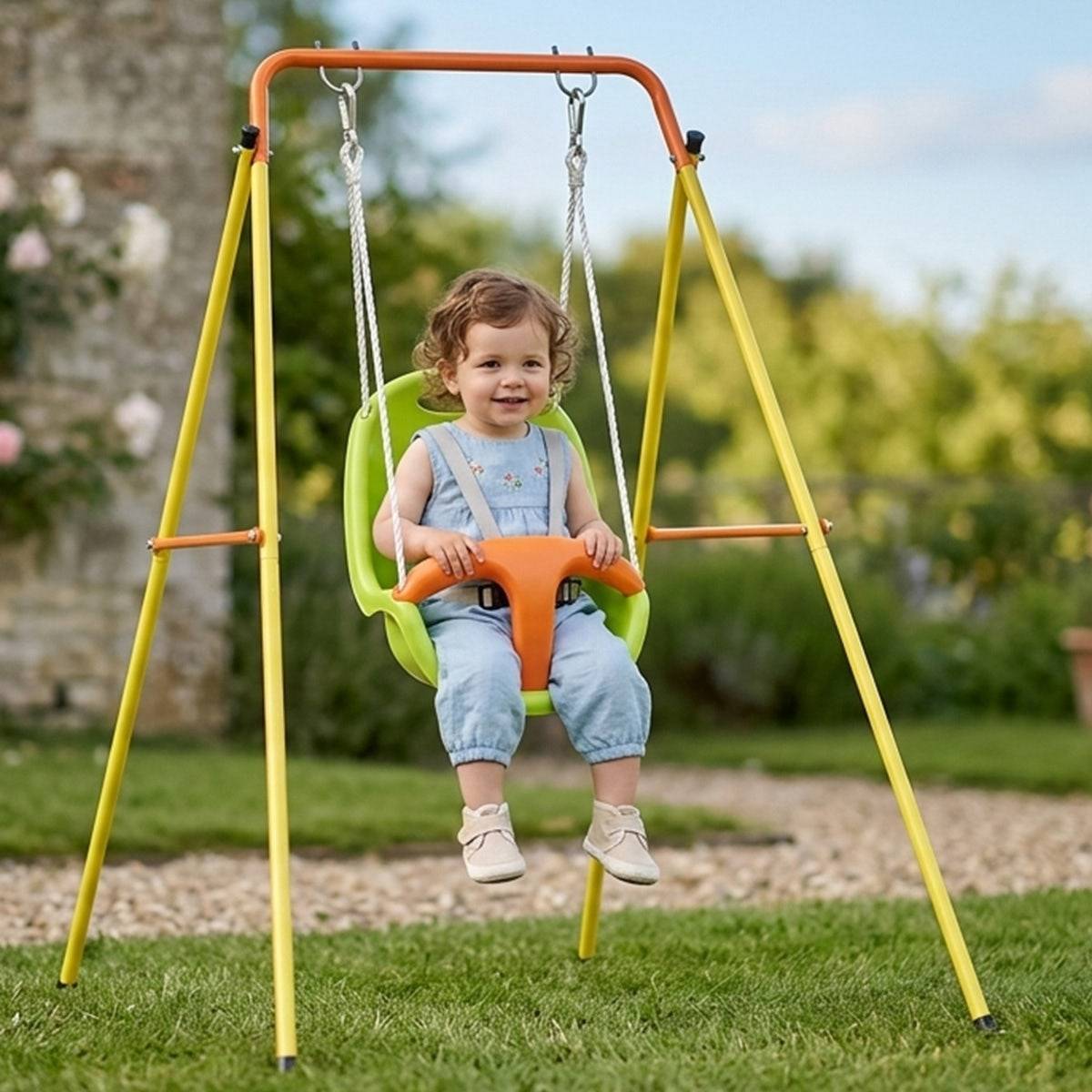 Balançoire bébé métal 1,2 m EMMA 1 enfant - Image 2